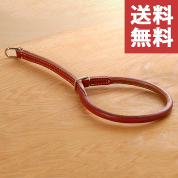 【在庫処分】馬具職人オールハンドメイド丸革チョーク首輪 18m/m×70cm