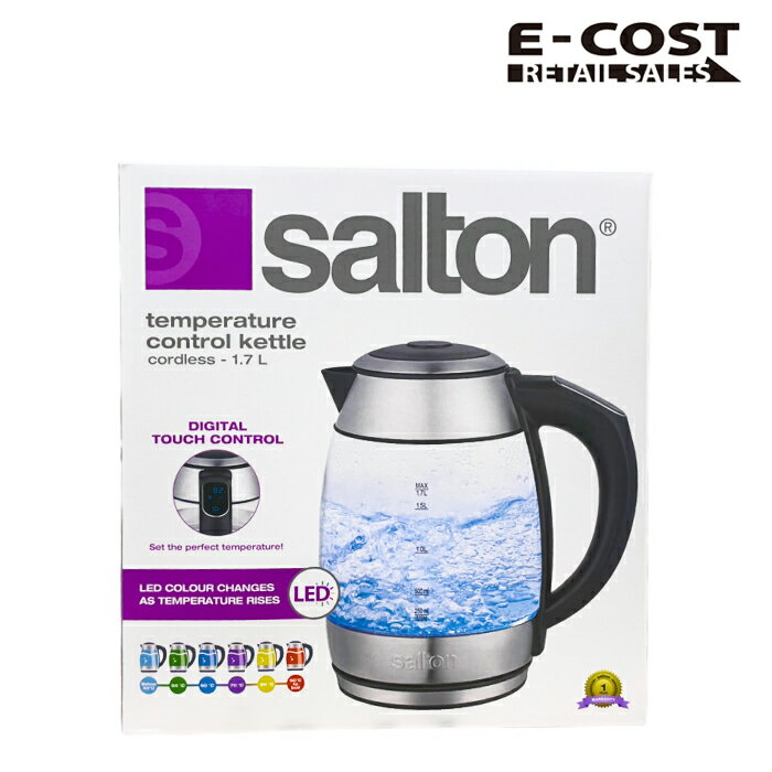 【コストコ】サルトン 温度コントロール機能付 電気ケトル 1.7リットルGK2077のサムネイル