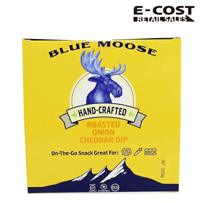 【コストコ】BLUE MOOSE 焦がし玉ねぎとチェダーチーズディップ 47g×12個 冷蔵便