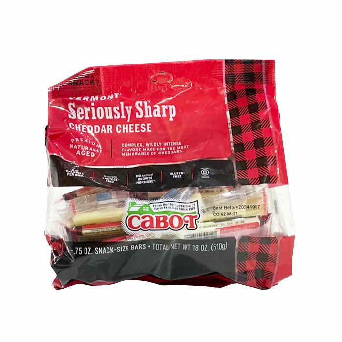 【 コストコ 】CABOT Seriousiy Sharp Cheddr Snck シャープチェダーチーズスナック 510g 冷蔵便