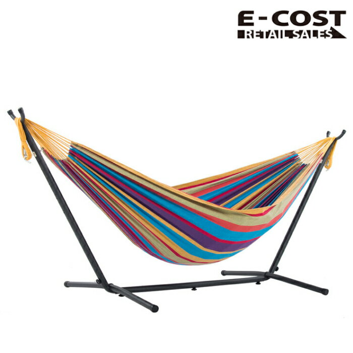 【 コストコ 】ビブレ 8フィート ハンモック&スタンド - トロピカル柄のサムネイル