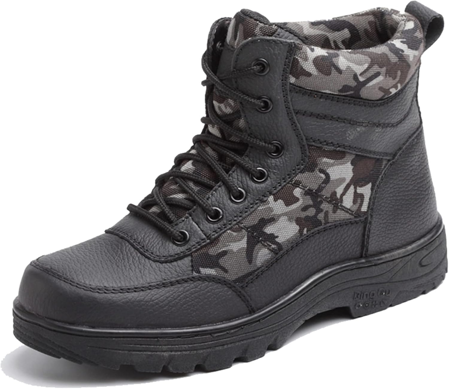 楽天GOTO funny 楽天市場店安全靴 メンズ 男女兼用 防寒ブーツ 迷彩 防刺 労働保険靴 ハイカット 耐水 裏起毛 カジュアル スニーカー 工事現場 滑り止め 耐摩耗性 鋼先芯 作業靴 踏み抜き防止 建築 アウトドア レースアッ