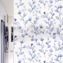 窓フィルム 花柄 断熱 めかくしシート 剥がせる 遮光 紫外線対策 すりガラス風シート インテリア おしゃれ uvカット 風呂場 室内 リビング 2M 新生活 新築祝い シール 水だけで貼れる 45*