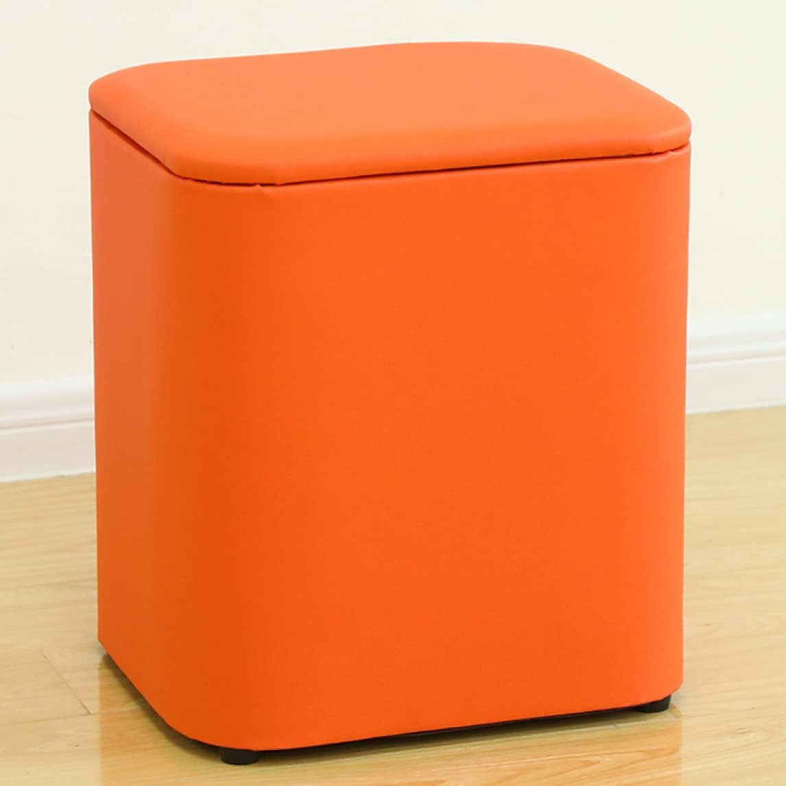 スツール 収納ボックス 31*25*38 40*33*45cm オットマン チェア オレンジ 収納 収納椅子 ボックス ボックススツール BOX おしゃれ 北欧 椅子 座椅子 フタ一体型 コンパクト