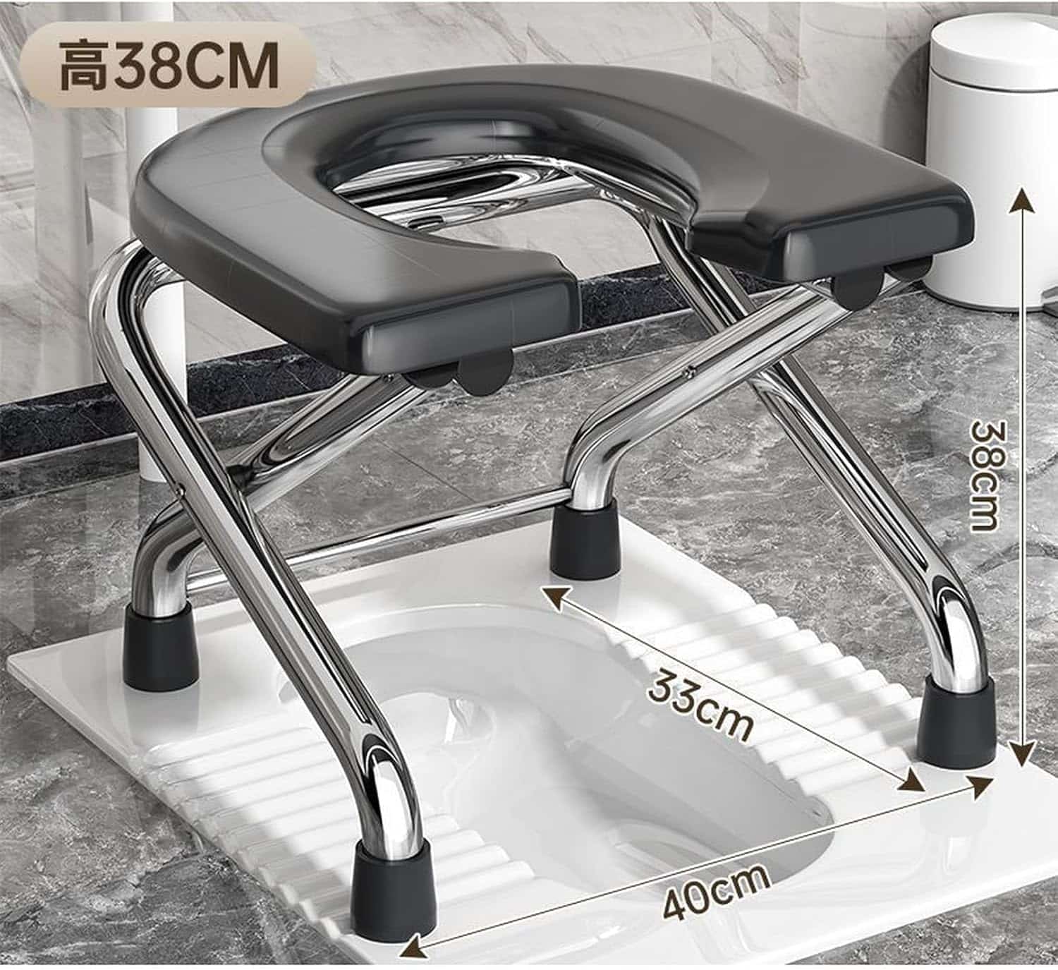 簡易トイレ 携帯トイレ 非常用トイレ 便座 ポータブルトイレ 折りたたみ 椅子 40*33*33 トイレ U字型 ポータブル便座 滑り止め 簡易便座 タイプ トイレ便座 滑り止め レジャー 年寄り 体 gotofunny-10094503 GOTO funny 楽天市場店 サンプル画像2
