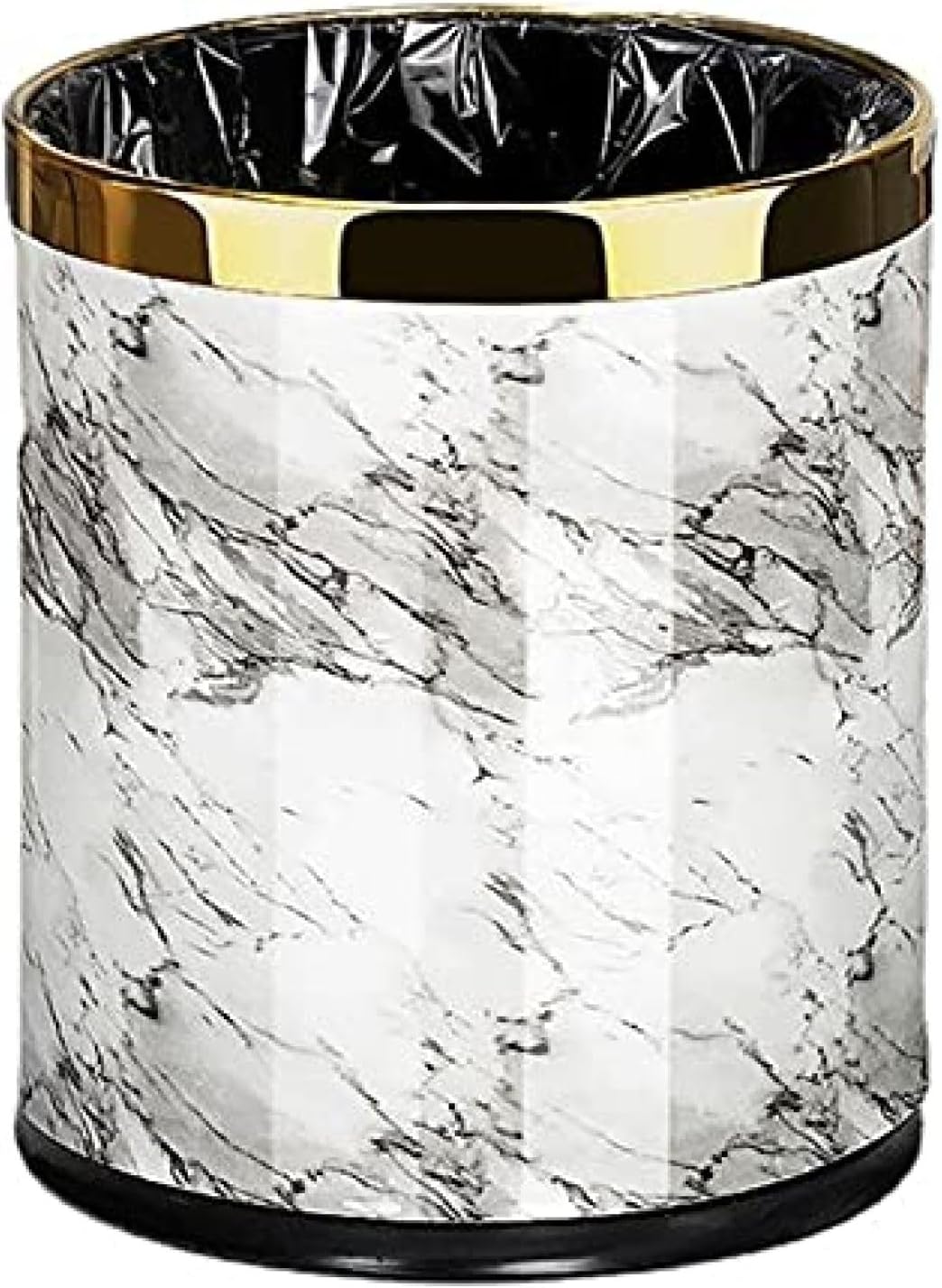 ゴミ箱 大理石パターン 10Lゴミ箱 ビン バケット ごみ箱 リビングルーム、バスルーム、キッチンのごみ箱