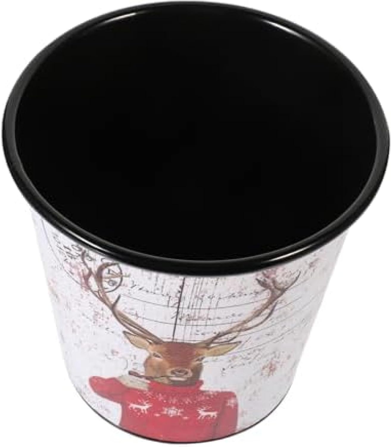 レトロ 鉄製の厚みのある卓上ゴミ箱 テーブルフラワーポット 小さなゴミ箱 金属製プランターポット 鉄..