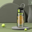 水筒 クリアボトル ウォーターボトル 650ml 手提げ付き 茶こし付き 耐熱 ワンタッチオープントップ ボトル 直飲み 水分補給 遠足 旅行 ジム サイクリング ジョギング ヨガ 携帯用 便利 ファ