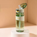 水筒 ワンタッチオープントップ ストロー付き tritan素材 500ml 学生 妊娠婦 ブラック クリアボトル 蓋付き タンブラー 運動用 スポーツ ジム 会...