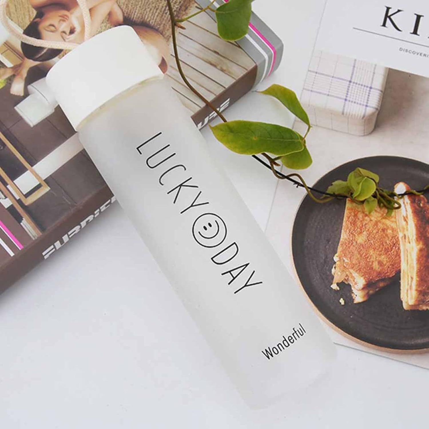 ガラス水筒 クリアボトル ウォーターボトル450ml ケータイマグ 飲料ボトル直飲み 直飲み 持ち運び便利 ..