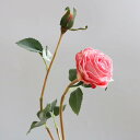 バラ 造花 枯れない花 アートフラワー 桃色 1本 薔薇 花 インテリア フェイク プレゼント ギフト 卒業式 誕生日 ウェディング 飾り 撮影道具 転居 バレンタインデー 撮影 美術館 ホーム 庭園