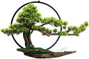 偽物の植物/人工樹木 人工植物の偽の木の人工盆栽の盆栽の盆栽の木の植物の導かれたライトと香のデスクトップ禅の装飾、27.6インチ×17.1インチ×9.4インチ ...