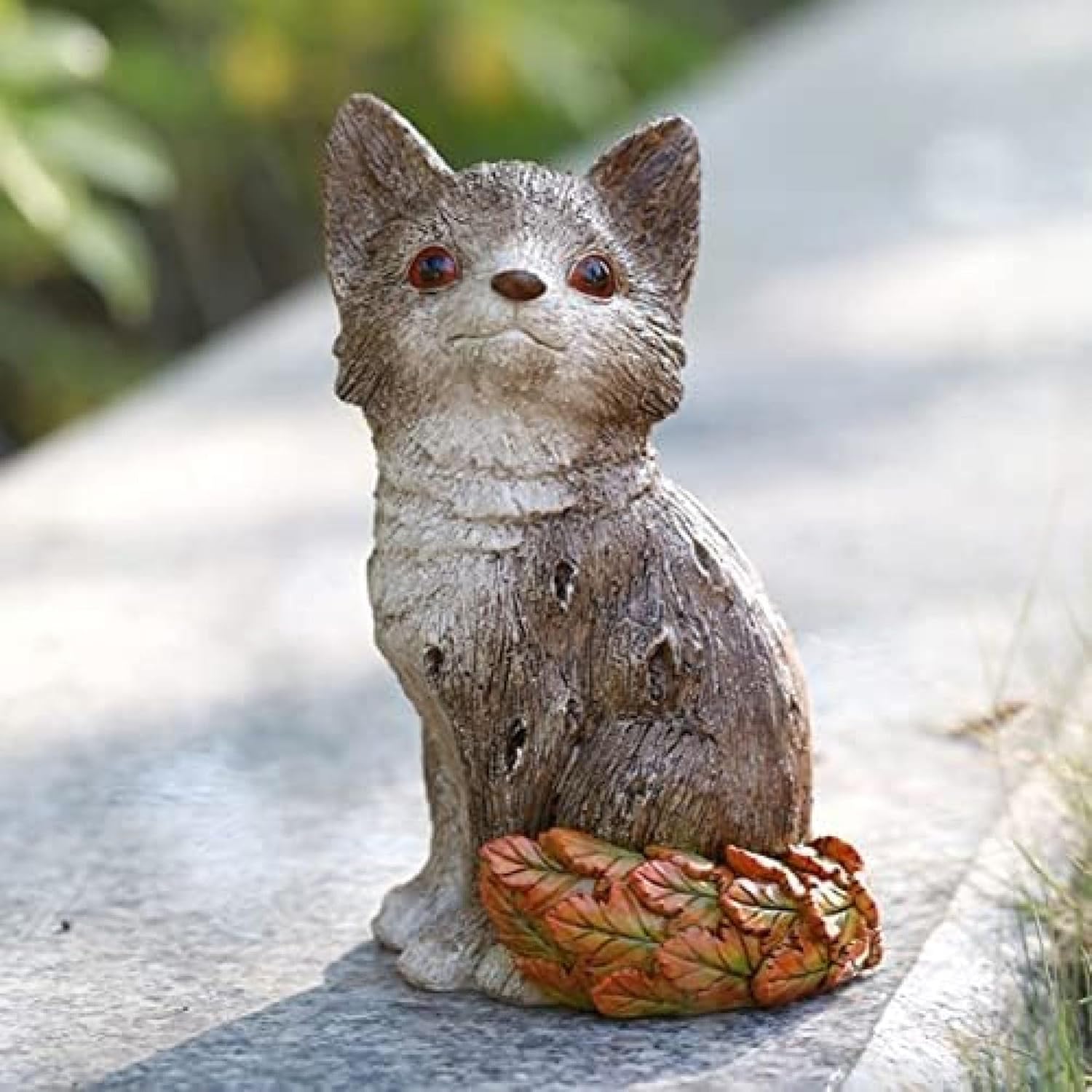 オブジェ ガーデン 置物 うさぎ 可愛い 樹脂製 防水 庭 北欧 ガーデニング 防水 タイプ 屋外 動物の置物 工芸品 池 アニマルオブジェ 本物そっくり 庭の装飾 おもしろい フクロウ 芝生 庭の置(3)