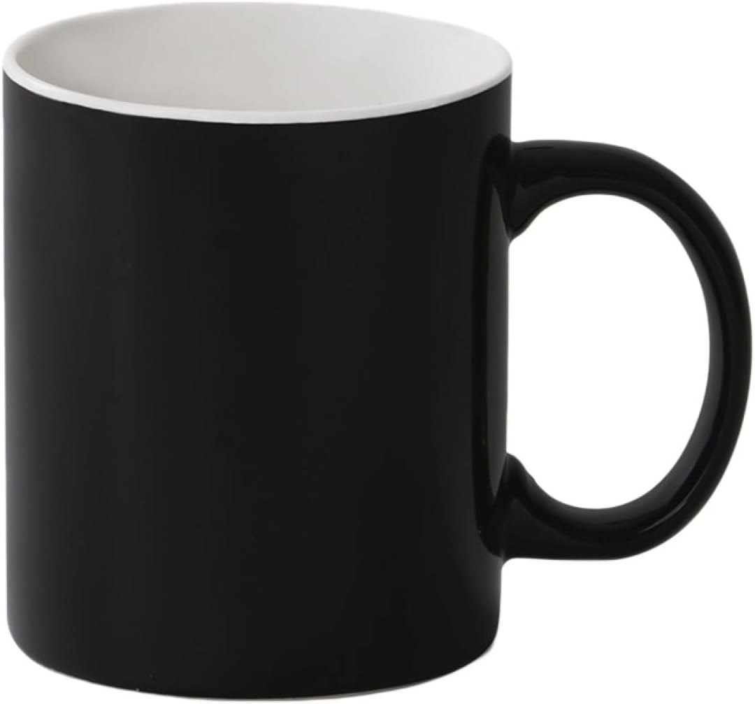 無地マグカップ お家時間 贈り物 手作り 白磁 磁器 マグカップ コーヒー 珈琲 紅茶 330ml カフェ おしゃれ ブラック 陶器 おうち ギフト シンプル オフィスマグ プレゼント 電子レンジ 食