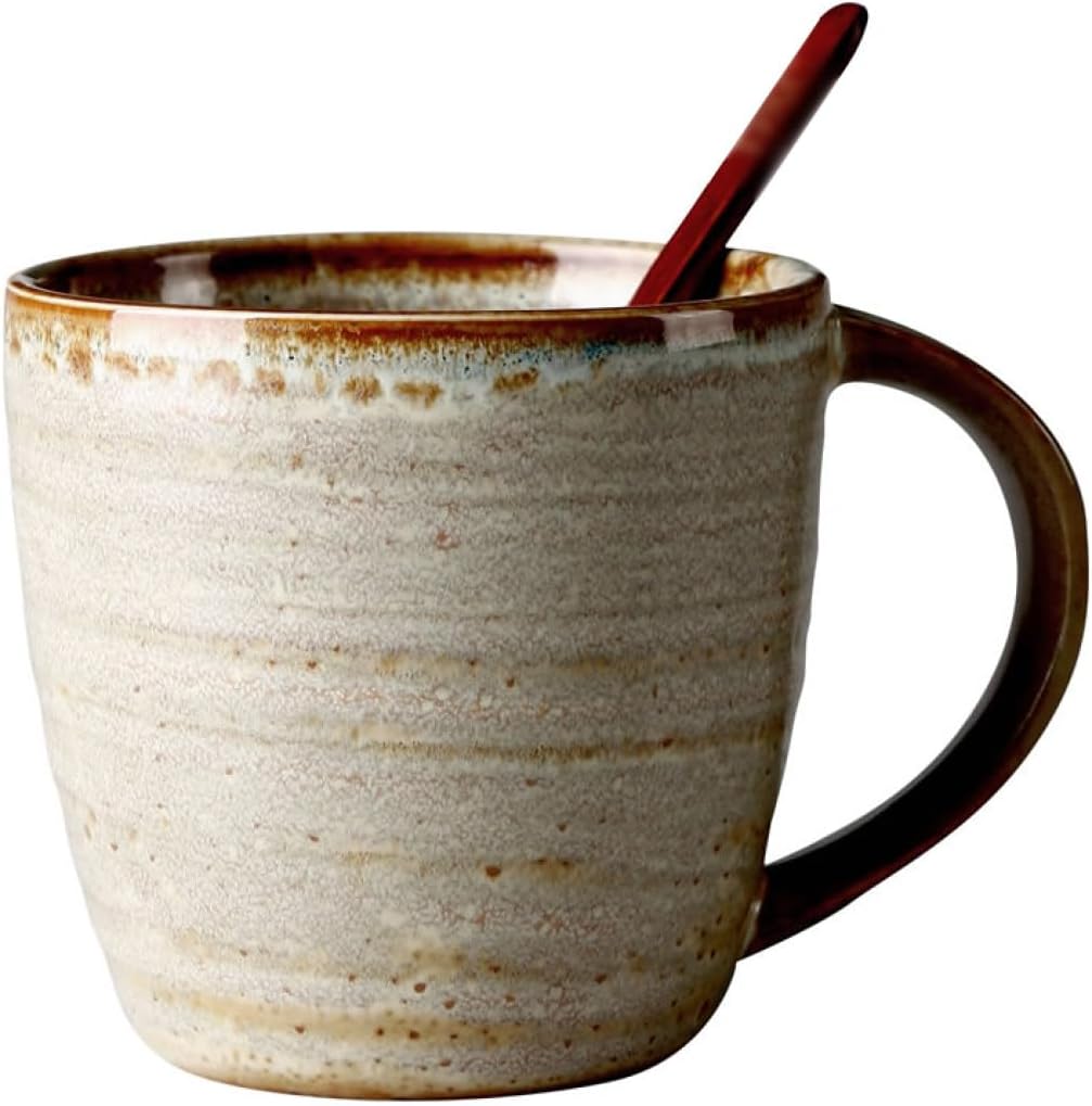 Rakuten - 和食器 おうちマグカップ ベージュ釉 カフェ コーヒー 紅茶 器 陶器 食器 手づくり マグカップ シンプル 焼物 280ml*1 工芸品 手作り 生活雑貨 コーヒーカップ コーヒーマグ おしゃれ 実