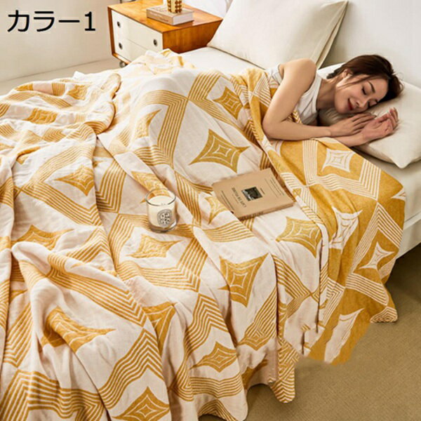 Cotton Blankets - 購入15％-30%OFF ガーゼケット　3重　シングル　綿100％　子供　ブランケット　柔らかい　夏用タオルケット　ダブル　コットン100％　ふんわり　サラサラ　吸湿通気　洗える　エアコン対策　昼寝用　掛け毛布　軽量