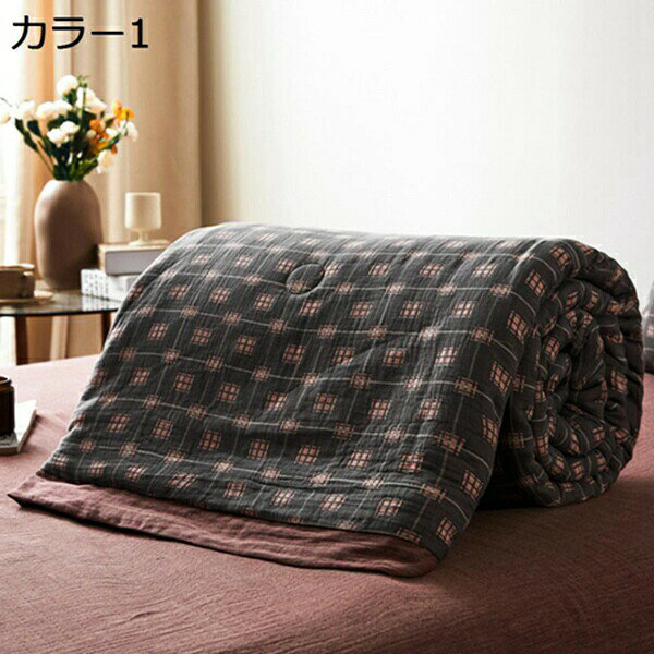 For Double - 購入15％-30%OFF ガーゼケット　タオルケット　シングル　綿100　夏用　掛け布団　エアコン対策　ふんわり　大判　ダブル　サラサラ　南国風　おしゃれ　北欧　敏感肌　昼寝ケット　無添加　快眠　冷房対策　インテリア　プレゼント　新生活