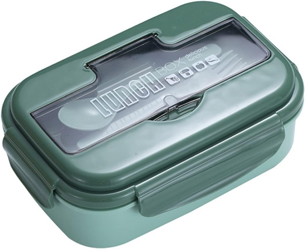 漏れ防止弁当箱大容量弁当容器コンパートメント付きポータブル弁当箱大人子供用サラダ弁当箱大人子供ア..