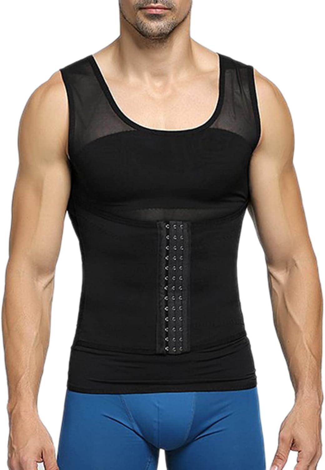 加圧シャツ 男性用 タンクトップ 筋トレ 補正下着 お腹引き締め スポーツウェア メンズガードル腹部スリムベスト 通気性シェイプウ