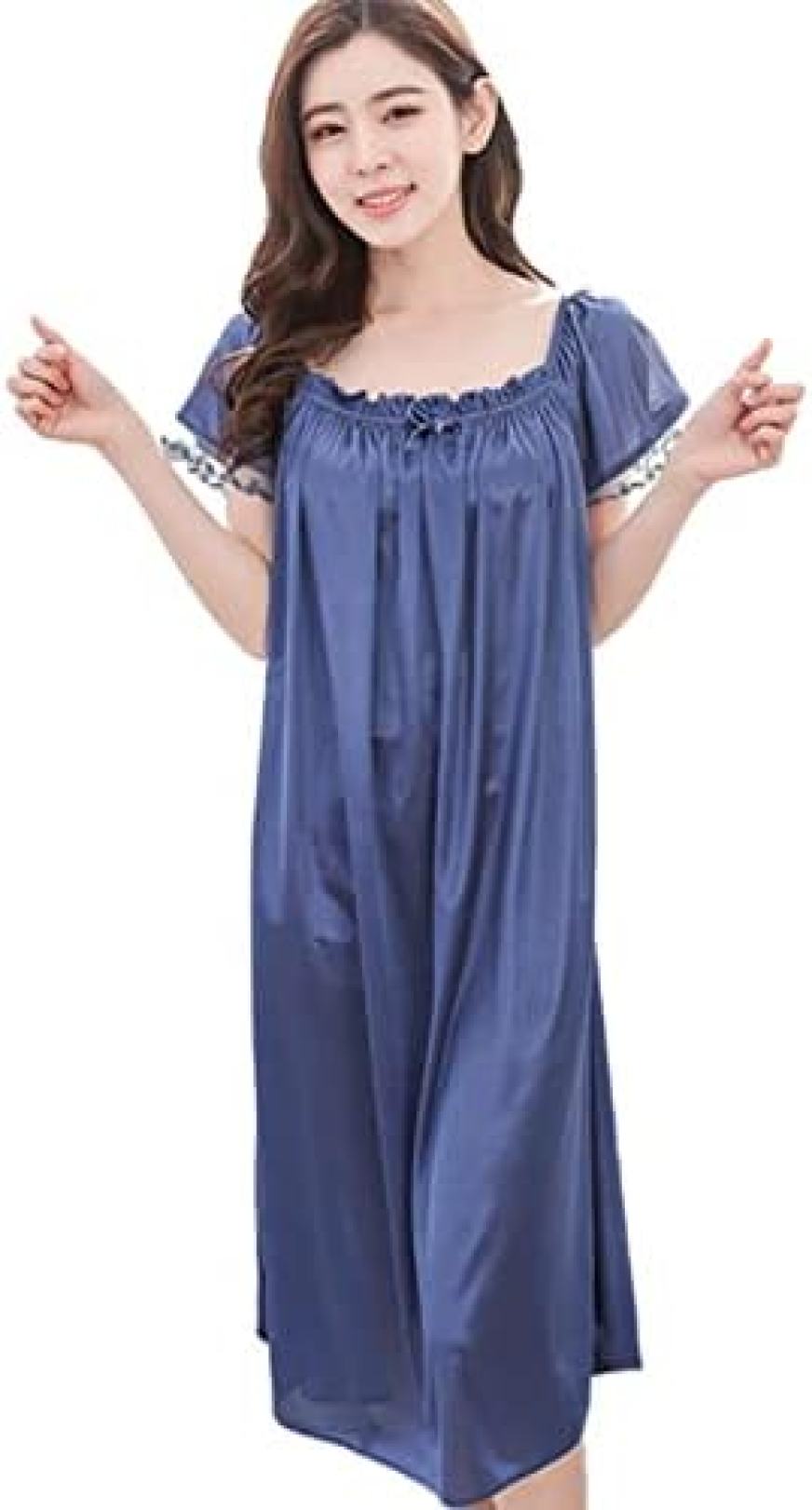 大人可愛いロング丈ルームウェアルームウェア 可愛い ワンピース レディース 春 セクシー 大きいサイズ..