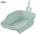 購入15%-30%OFF 猫トイレ オープンタイプ 子猫 成猫用 猫用トイレ本体 大容量 広々サイズ 砂飛び散り防止 お手入れ簡単 清潔 洗える ネコトイレ システムトイレ スコップ付き 耐久性 48x35x15cm 猫用品 シンプル