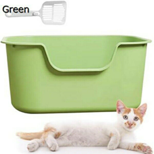 購入15％-30%OFF 猫 トイレ 大型 猫用トイレ本体 スコップ付き 大きな猫のトイレ、猫用トイレ本体 ネコトイレ 猫トイレ スコップ付き ペットトイレ おしゃれ 猫用品 飛び散り防止 オープンタイプ 50x40x22cm