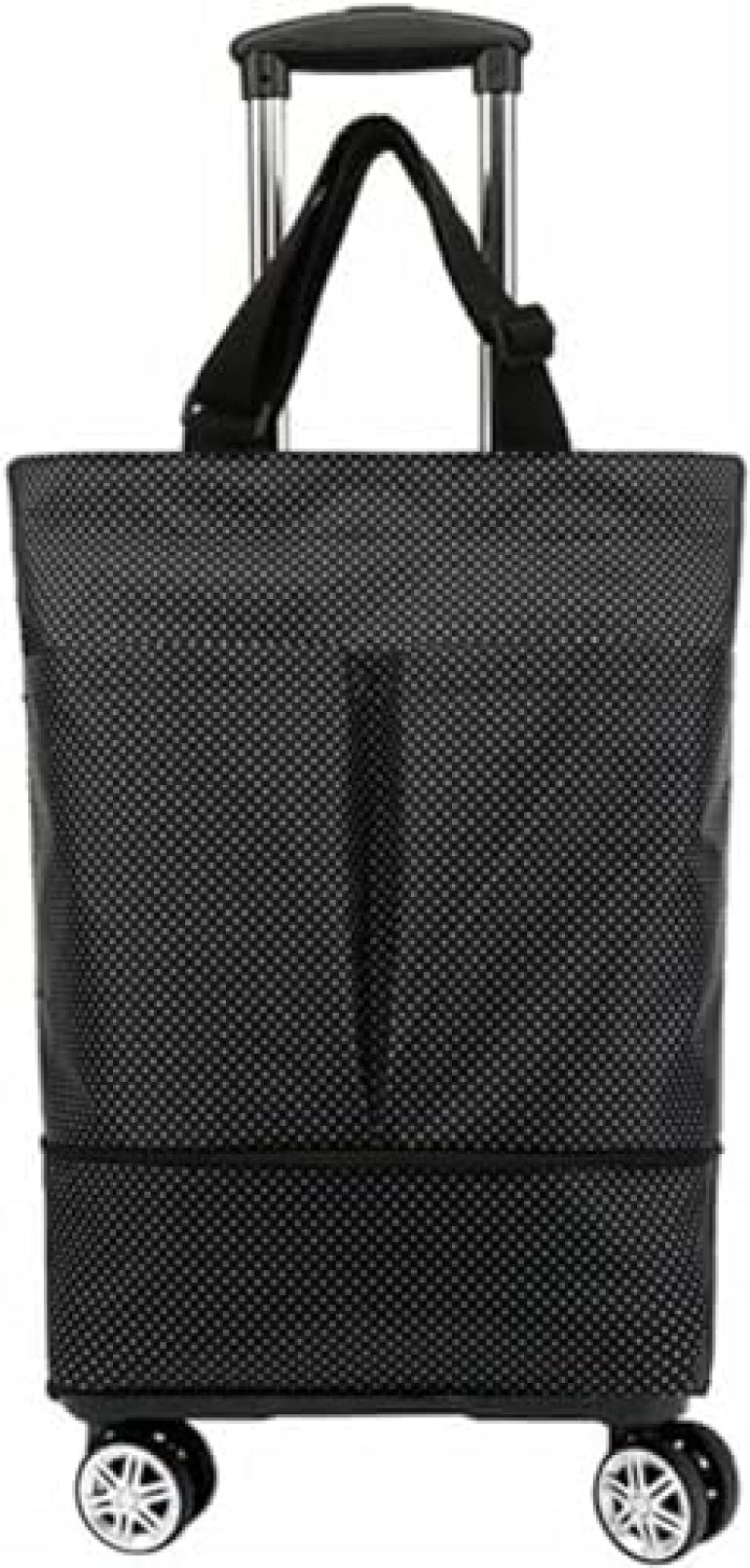 トロリーバッグ ショッピングカート 買い物カート 4輪折りたたみ 大型カート コンパクト キャスター 折り畳みストライプ柄 おしゃ