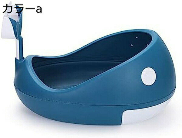 購入15%-30%OFF 猫トイレ ワイドサイズ 猫用トイレ本体 オープンタイプ 可愛い ハーフカバー 猫プレゼント キャットトイレ 大型 飛び散り防止 囲い ...