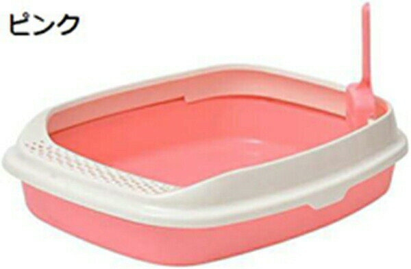 購入15％-30%OFF 猫用トイレ本体 猫トイレ 丸洗い可能 耐久性 砂の飛び散り防止 全年齢猫用 大きい 46*36*23cm