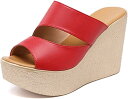 厚底 サンダル ミュール オープントゥ ウェッジソール 11cm スムース調 おしゃれ 美脚 厚底ウェッジ 履き心地よい つっかけ