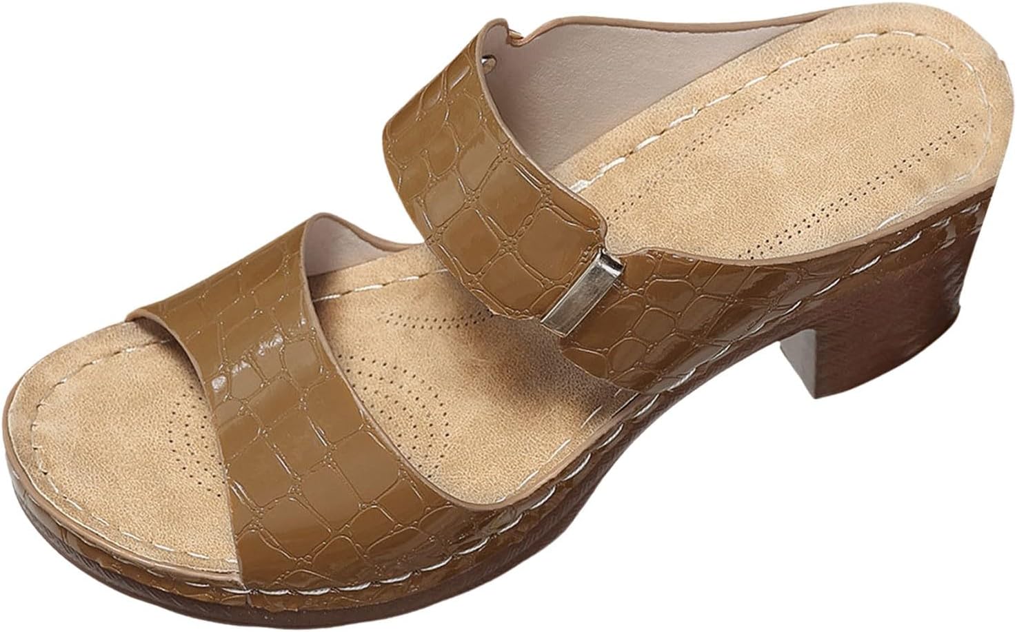 ミュールサンダル レディース 厚底 美脚 スリッパ 歩きやすい パンプス オープントゥ オフィスサンダル ヒール 脚長 おしゃれ