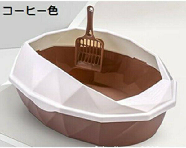 購入15％-30%OFF 猫用トイレ ハーフカバー?オープンタイプ 小さいサイズ 子猫用 猫用トイレ本体 取り外..