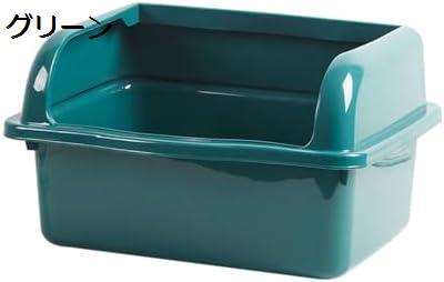 購入15％-30%OFF 猫トイレ 大型 深め 砂飛び散り防止 猫用トイレ本体 オープンタイプ ハーフカバー 大容量 ゆったり広々サイズ 掃除簡単 清潔 洗える ネコトイレ 取り外し可能 スコップなし おしゃれ 猫用品 耐久性のサムネイル