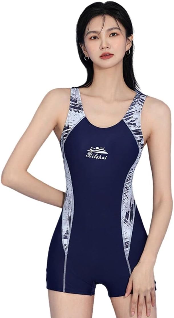 水着 レディース フィットネス スポーツ水着 女性用 オールインワン 競泳水着 トレニンーグ 練習用 スイムドレス スポーティー