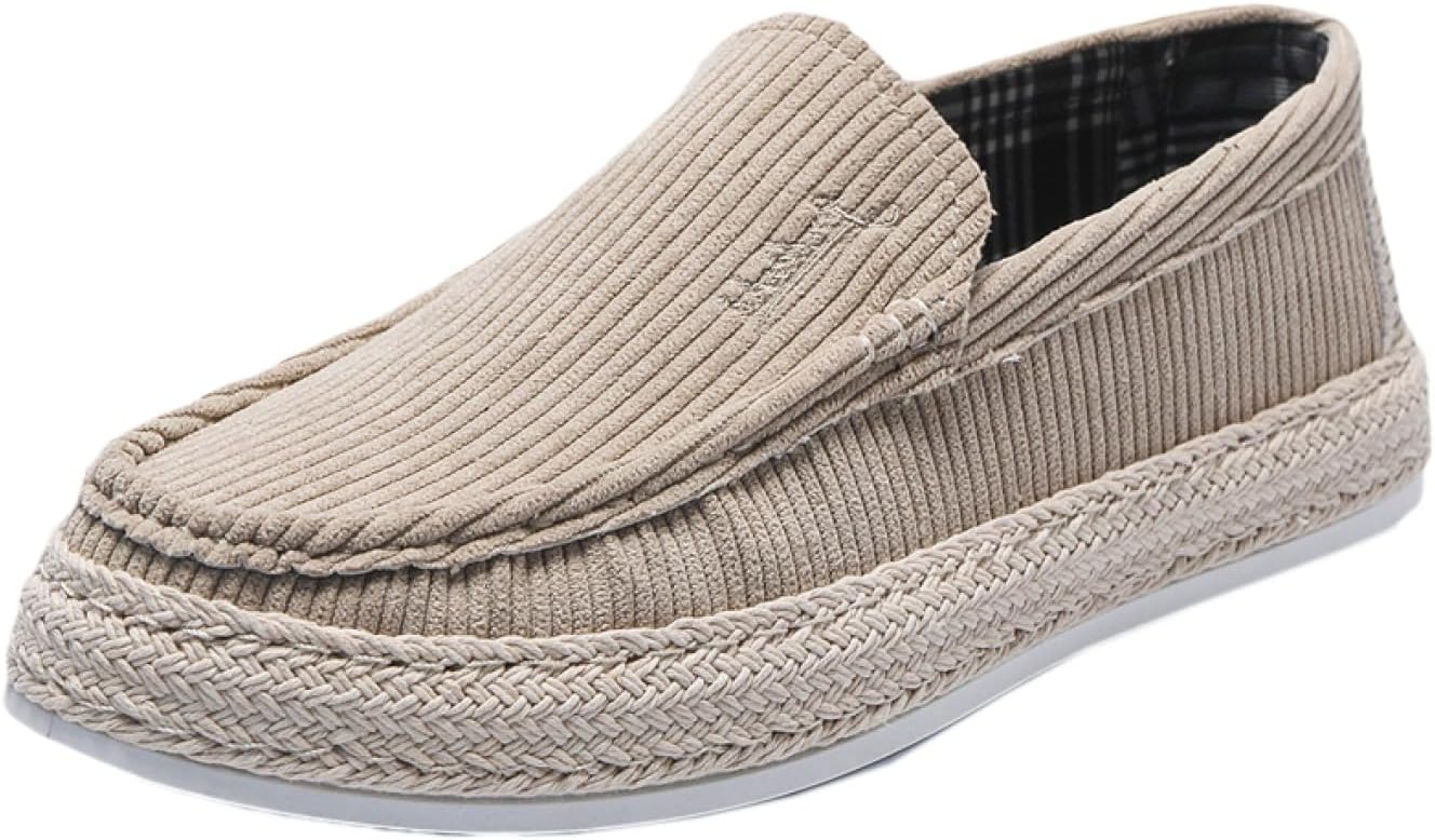 エスパドリーユ メンズ ローファー カジュアル 疲れにくい 草織り 麻靴 快適 スニーカー 滑り止め フラ..
