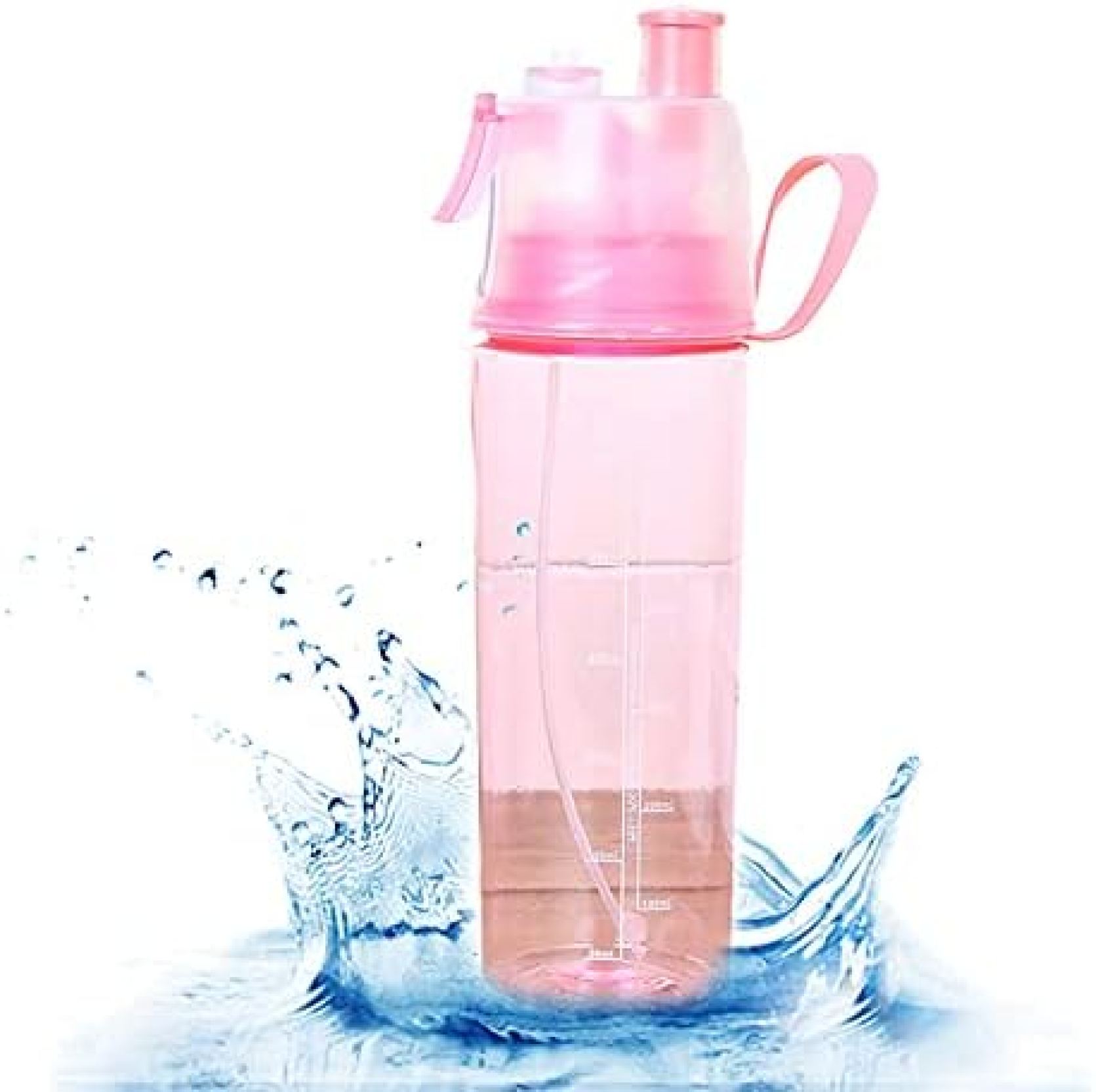 水筒 直飲み スプレーウォーターボトル 漏れ防止 ウォーターボトル ストロー ボトル 軽量 スポーツボト..