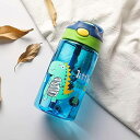ストロー付き 水筒 子供用 プラスチック キッズボトル 480ml フタ付き子供 持ち運び便利 漏れない 軽く 透明 保育園 幼稚
