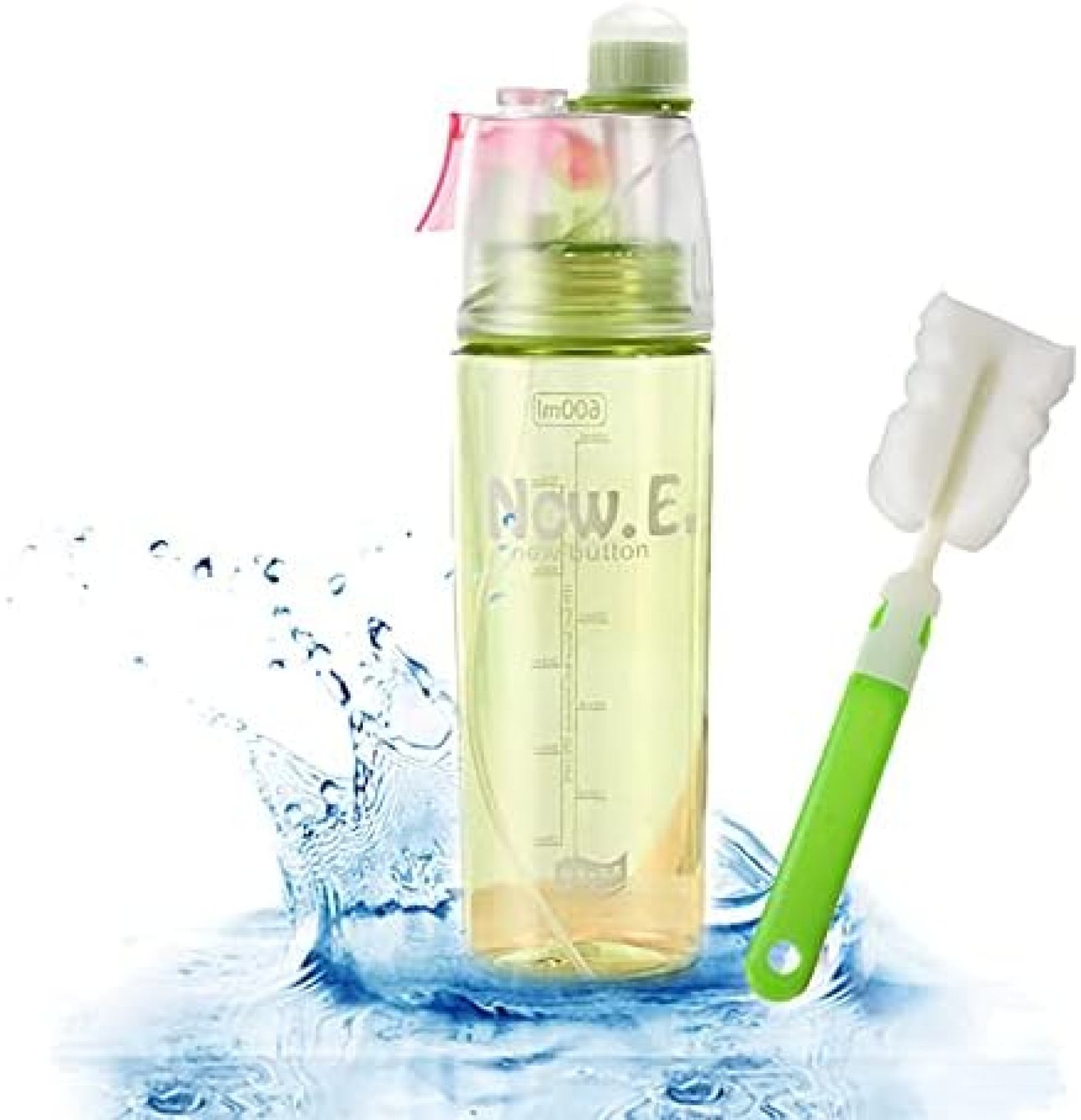 600ml 水筒 スポーツボトル BPAフリー ストロー ボトル 自転車 ウォーター ボトル 登山 ロードバイク ..