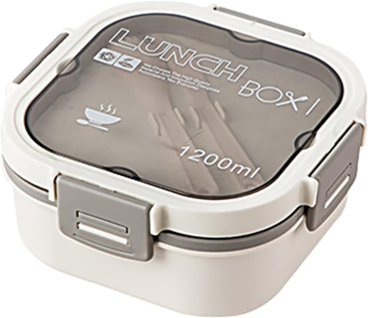 弁当箱 保冷麺 ランチボックス 冷たい麺用 作り置き弁当 スプーン付き フレッシュランチボックス 正方..