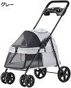 購入15%-30%OFF ペットカート ペット用ベビーカー 犬用ベビーカー 猫用ベビーカー 軽量折りたたみ式ペットベビーカー通気性犬用ベビーカー小型コンパクト4...
