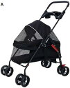 購入15%-30%OFF ペットカート ペット用ベビーカー 犬用ベビーカー 猫用ベビーカー 軽量ペットベビーカー ペットカート、お出かけ犬猫カート、ポータブル折...