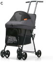 ペットカート ペット用ベビーカー 犬用ベビーカー 猫用ベビーカー 軽量ペットベビーカー ペットカート、犬猫カート、中小型犬用散歩犬カート、ポータブル折りたたみ車...
