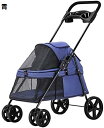 購入15%-30%OFF 犬用トロリー ペットカート ベビーカー バギー 犬 猫 多頭 小型犬用カートカップホルダー付き猫用カートレインカバー 猫/犬用ペットギ...