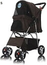 購入15%-30%OFF ペット旅行用ベビーカー ペットカート ベビーカー バギー 犬 猫 多頭 ベビーカー 前輪 360°回転 簡単折りたたみペットカート 乳...