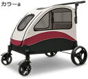購入15%-30%OFF ペットカート ドッグカート 犬用ベビーカー ペットバギー 折りたたみ式 犬 カート 猫犬兼用 360°回転可能 後輪ブレーキ付き多機能...