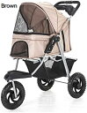 購入15%-30%OFF ペットカート ベビーカー バギー 犬 猫 多頭 2 In 1 折りたたみ式犬用ストローラー 3輪ペットドッグカート 小型中型犬用猫用収...
