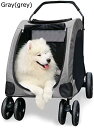 購入15%-30%OFF ペットカート ベビーカー バギー 犬 猫 多頭 ペットストローラー ペットのベビーカー大型犬ジャイアント負傷犬マルチペットベビーカー折...