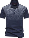 tシャツ メンズ ポロシャツ 半袖 大きいサイズ グラデーション花柄 tシャツ 軽い 快適 襟付き スポーツ 吸汗速乾 ストレッチ 春 ドライ ポロシャツ おし...