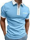 半袖 ポロシャツ メンズ カジュアルシャツ メンズ tシャツ アウトドア 綿 ボタン 春秋 速乾性 ポロシャツ メンズ おしゃれ 無地 カジュアル ボーダー ゴ...