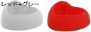 購入15%-30%OFF 2個 ペットボウル ペットプラスチックボウル ペットフードボウル 猫用 ハート形 レッド+グレー